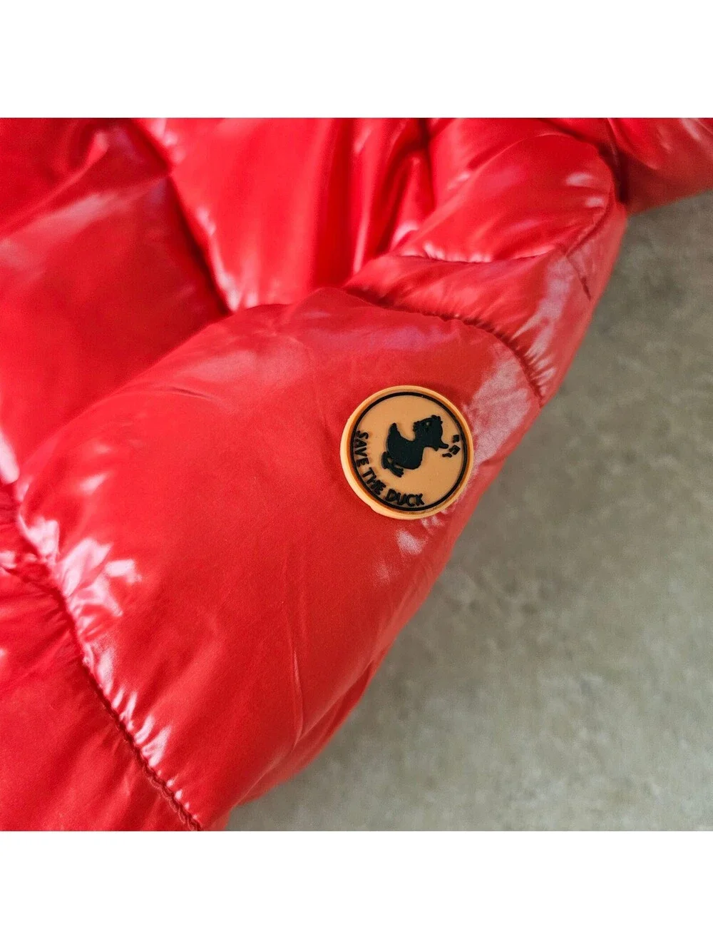 Save The Duck Kids Red Ultra Light Puffer Snowsuit 100% Animal Free 12-18 M